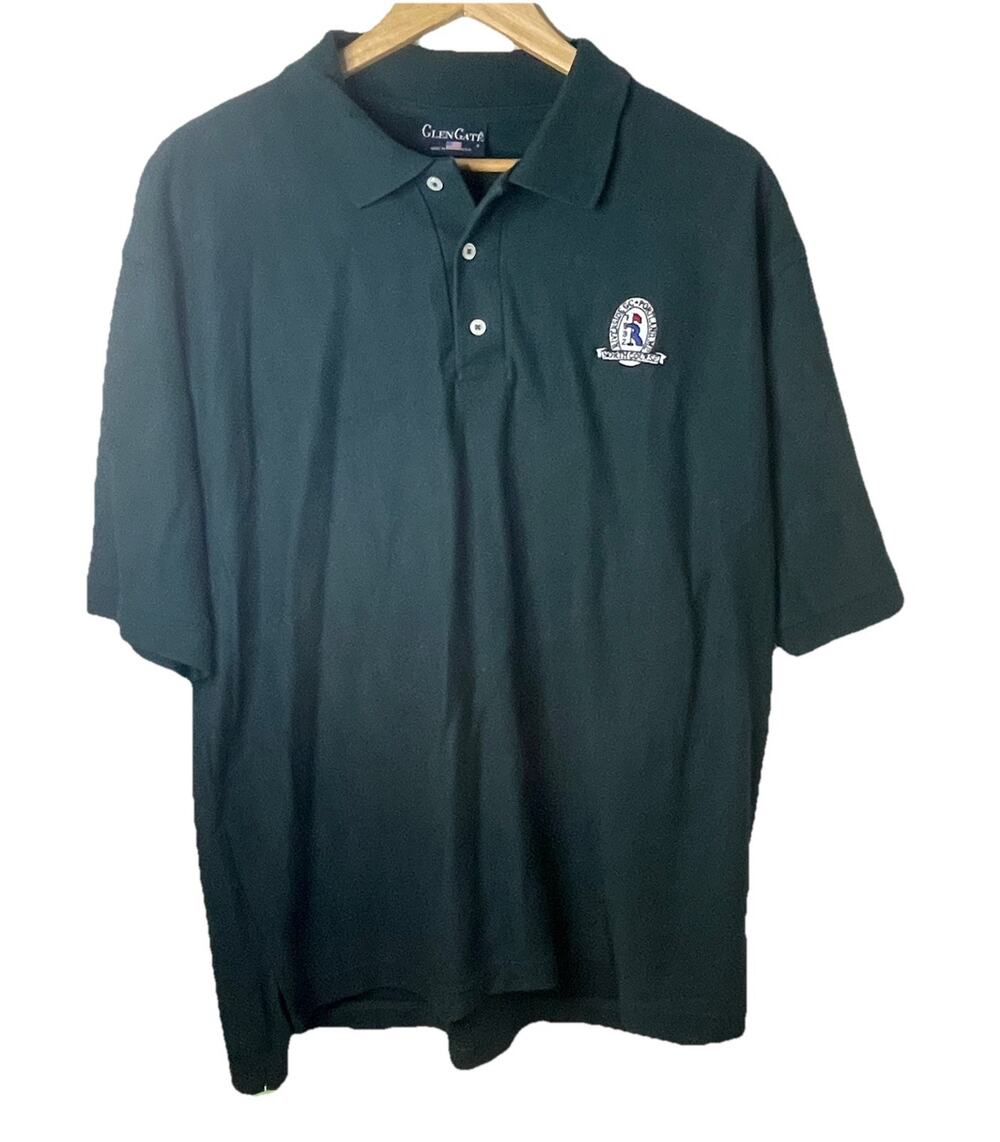 VTG Riverside North Golf Course Portland Maine Polo Shirt Green Golfing Men LRG